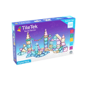 TileTek 112 Piece Pastel Builders Set box featuring a pastel magnetic tile castle illustration