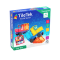 TileTek 28 Piece Car Set box featuring a red and yellow magnetic tile truck illustration
