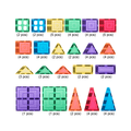 TileTek 64 Piece Explorer Set pieces laid out by shape and colour