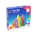 TileTek 64 Piece Explorer Set box featuring a magnetic tile castle and rocket illustration