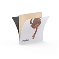 Close-up of a wooden Tile Tek monkey topper showing the timber edge and tile fit