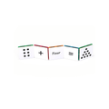 Close-up of Tile Tek number toppers forming a picture equation with dots and numbers