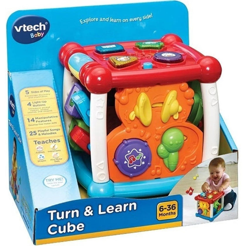VTech Turn & Learn Cube | Baby Activity Cube Toy