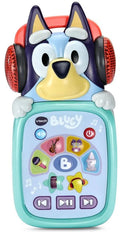 Child listening with the VTech Bluey Musical Moments Player headphones