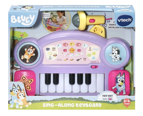 VTech Bluey Sing-Along Keyboard with microphone