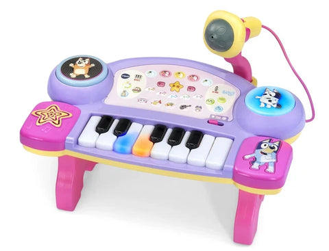 VTech Bluey Sing-Along Keyboard light-up keys, drum pad and scratch disc