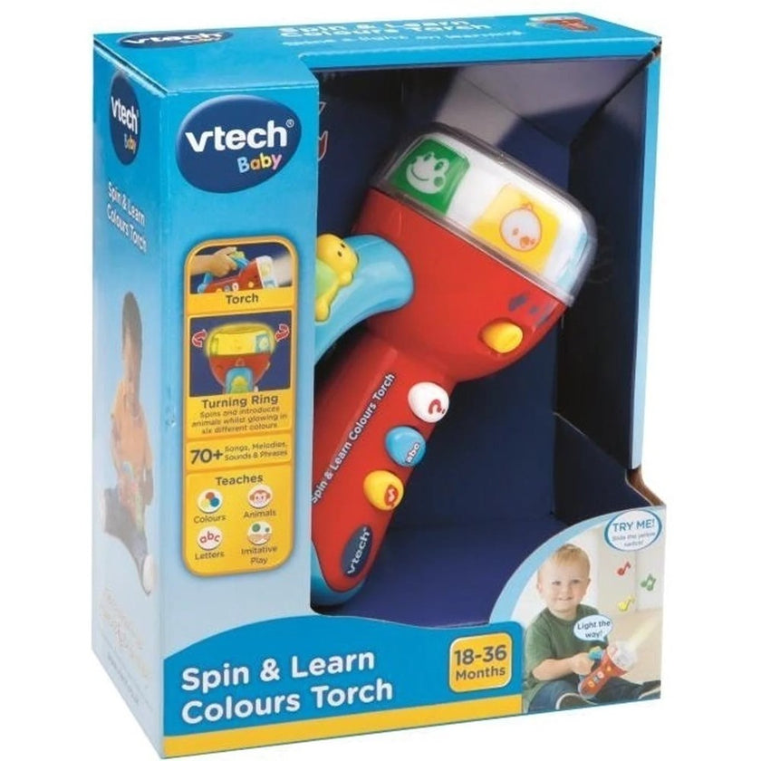 Vtech Spin & Learn Colours Torch – The Toybox NZ Ltd