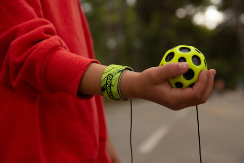 Waboba Bounce Back Moon Ball returning high-bounce ball