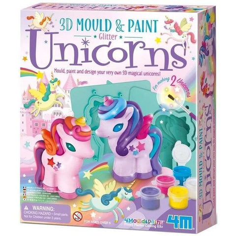4M Mould & Paint Kit - Unicorn 3D - The Toybox NZ Ltd