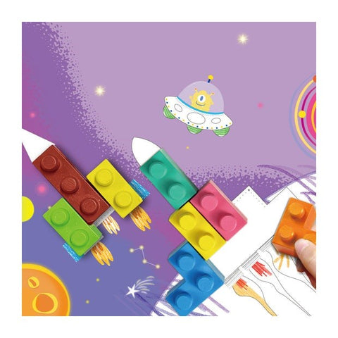 Avenir Blocks 'N' Crayons - Space - The Toybox NZ Ltd