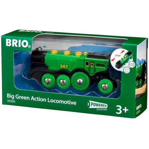 Brio World Big Green Action Locomotive - The Toybox NZ Ltd