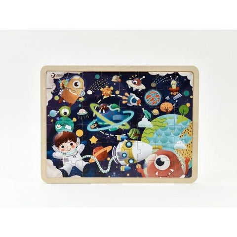 Classic World Space 48 pc Wooden Jigsaw Puzzle - The Toybox NZ Ltd