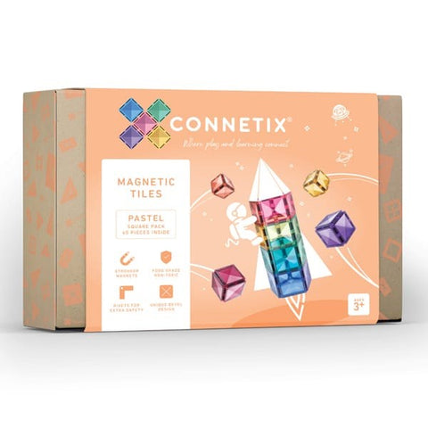 Connetix Pastel Square Pack 40pc