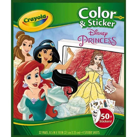 Crayola Colour & Sticker Book Disney Princess
