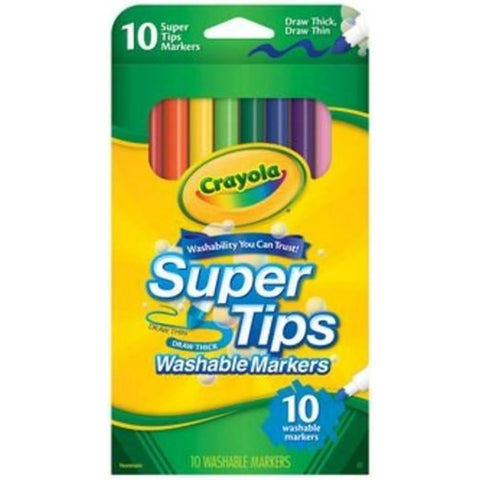 *Crayola Super Tips Washable Markers 10Pk