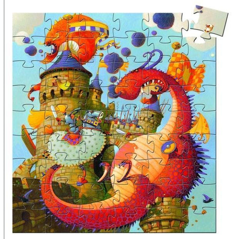 Djeco Valiant & the Dragon 54 pc puzzle - The Toybox NZ Ltd
