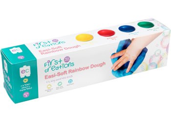 EC First Creations Easi-Soft Rainbow Dough - Set of 4