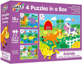 Galt 4 Puzzles in a Box - Animals - The Toybox NZ Ltd