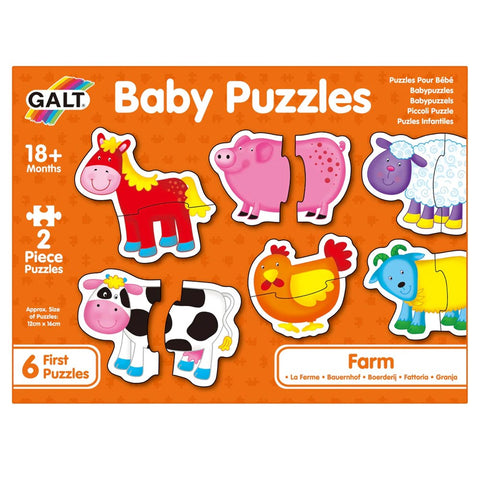 Galt Baby Puzzles - Farm 2pc - The Toybox NZ Ltd