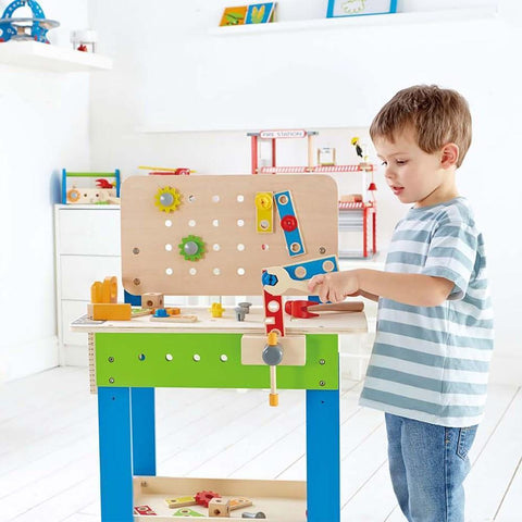 Hape Master Workbench The Toy Box – The Toybox NZ Ltd