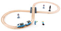 Hape Passenger Train Set, a wooden figure-of-eight railway with train, signs and figures