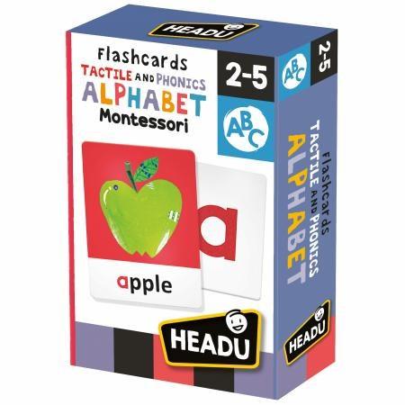HeadU Montessori Flashcard Tactile & Phonics Alphabet - The Toybox NZ Ltd