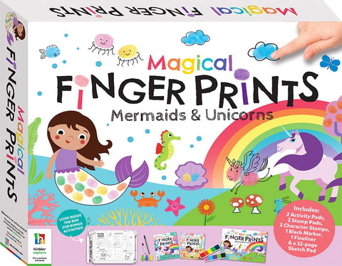 Hinkler Magical Finger Prints Kit - Mermaids & Unicorns