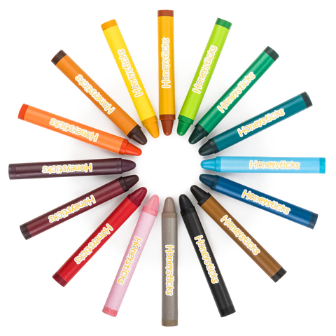 Honeysticks Beeswax Crayons - Jumbo 16pk