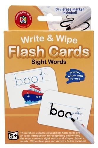 LCBF Write & Wipe Flash Cards - Sight Words - The Toybox NZ Ltd