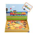 mierEdu Magnetic Art Case Vehicles open with magnetic board and cards