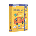mierEdu Magnetic Art Case Vehicles pack with 57 magnets