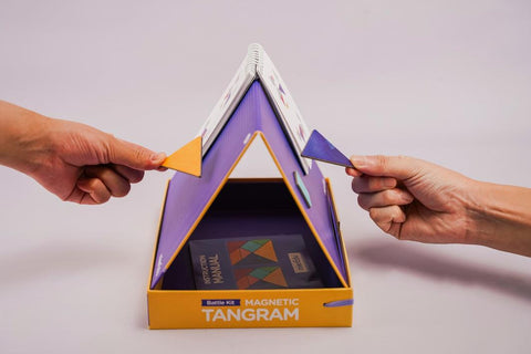MIEREDU Magnetic Tangram - Battle Kit (Advanced)