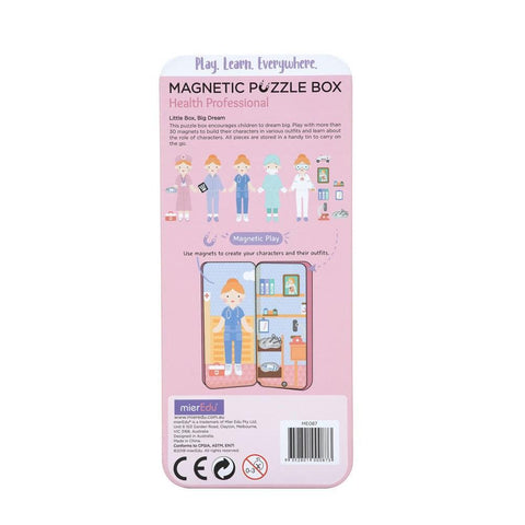 MIEREDU  Travel Magnetic Puzzle Box - Dream Big Series Health Professional - The Toybox NZ Ltd