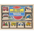 Melissa & Doug Wooden Stamp Set - My First Vehicles - The Toybox NZ Ltd