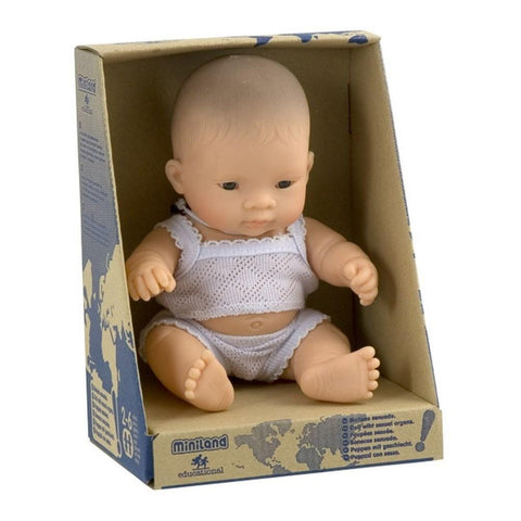 Miniland Anatomically Correct Baby Doll 21cm Asian Boy MINILAND