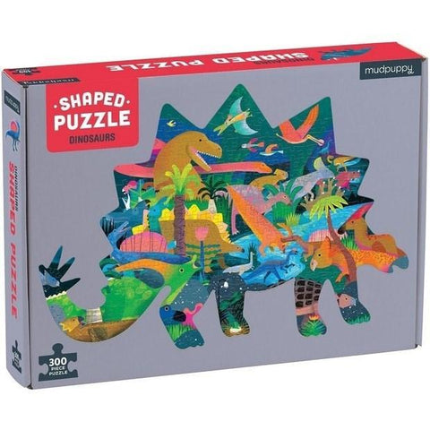 Mudpuppy 300pc Shaped Scene Puzzle - Dinosaurs (300 pc) - The Toybox NZ Ltd