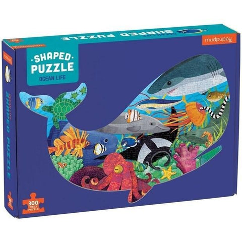Mudpuppy 300pc Shaped Scene Puzzle - Ocean Life (300 pc) - The Toybox NZ Ltd