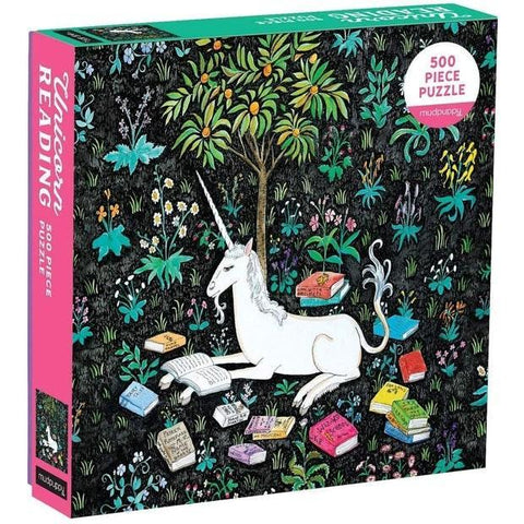 Mudpuppy 500pc puzzle - Unicorn Reading - The Toybox NZ Ltd