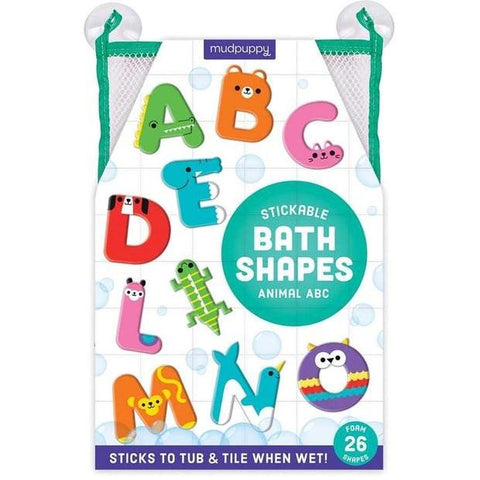 Mudpuppy Animal ABC Stickable Foam Bath Shapes - The Toybox NZ Ltd