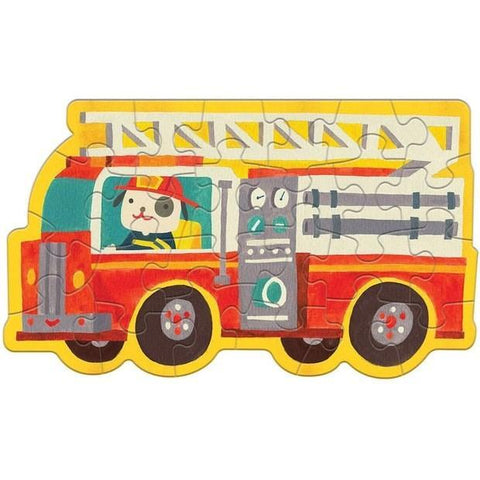 Mudpuppy Shape Mini Puzzle - Firetruck - The Toybox NZ Ltd
