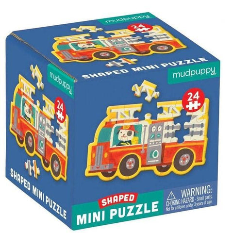 Mudpuppy Shape Mini Puzzle - Firetruck - The Toybox NZ Ltd