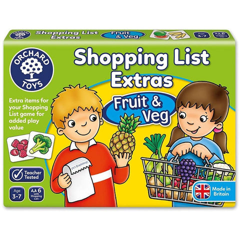 Orchard Toys Shopping List Extras Fruit Veg