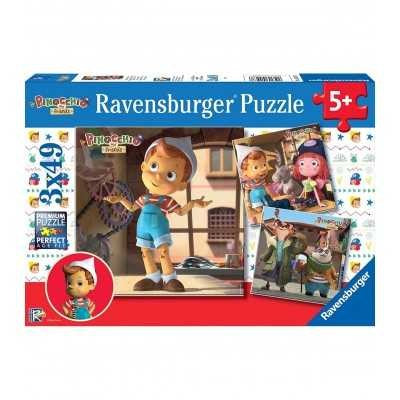 *Ravensburger Pinocchio & Friends 3 x 49pc