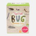 Image of the front of a TIGER TRIBE Tiger Tribe Bug Spotter Kit box. The box features illustrations of various bugs and includes a caution label that reads, "WARNING: CHOKING HAZARD - Small parts. Not for children under 3 years." Perfect for outdoor exploration, suitable for ages 3 and up.